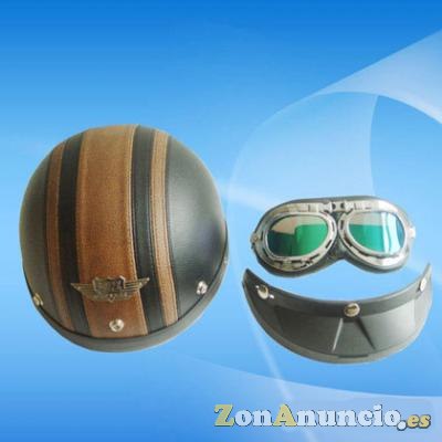 Casco custom ,retro para clasicas vespa